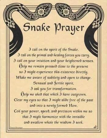 Snake Prayer Page