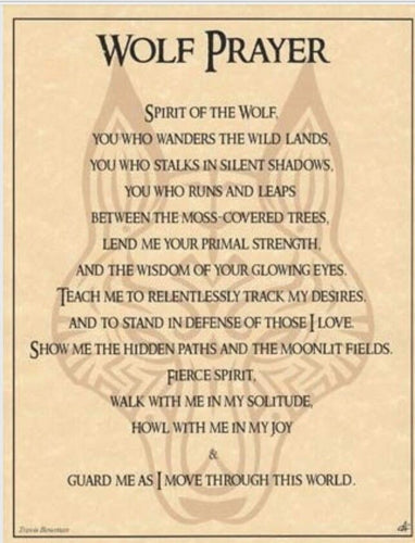 Wolf Prayer Page
