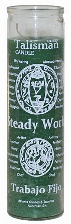 Steady Work (Green) 7 Day Candle